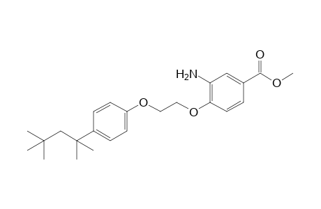 3-amino-4-{2-[p-(1,1,3,3-tetramethylbutyl)phenoxy]ethoxy}benzoic acid, methyl ester
