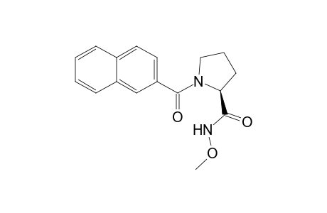 (2S)-N-methoxy-1-(2-naphthoyl)pyrrolidine-2-carboxamide