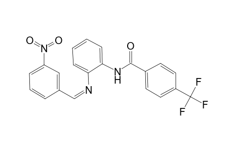 N-(2-{[(3-nitrophenyl)methylidene]amino}phenyl)-4-(trifluoromethyl)benzamide