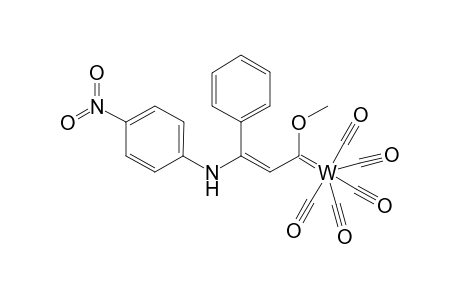 Carbon monoxide;[(E)-1-methoxy-3-(4-nitroanilino)-3-phenyl-prop-2-enylidene]tungsten