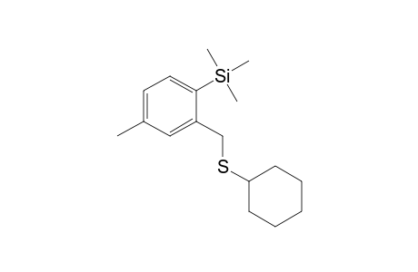 [(2-(Cyclohexylsulfanyl)methyl)(4-methylphenyl)](trimethyl)silan