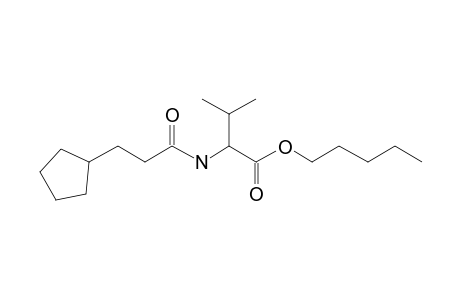 L-Valine, N-(3-cyclopentylpropionyl)-, pentyl ester