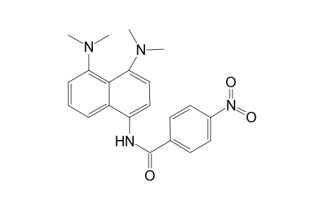4,5-Bis(dimethylamino)-1-(p-nitrobenzoylamido)naphthalene