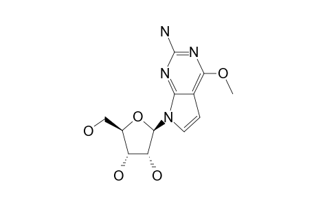 (2R,3R,4S,5R)-2-(2-amino-4-methoxy-pyrrolo[3,2-e]pyrimidin-7-yl)-5-methylol-tetrahydrofuran-3,4-diol