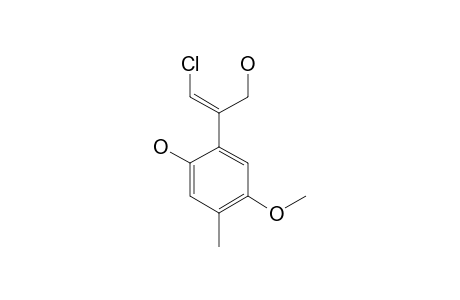 Z-3-CHLORO-2-(2-HYDROXY-4-METHYL-5-METHOXYPHENYL)-PROP-2-EN-1-OL