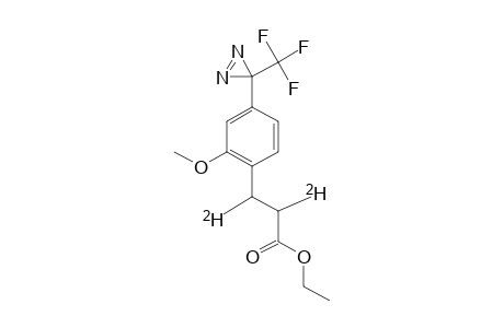 ETHYL-3-[2-METHOXY-4-[3-(TRIFLUOROMETHYL)-3H-DIAZIRIN-3-YL]-PHENYL]-[2,3-D2]-PROPANOATE
