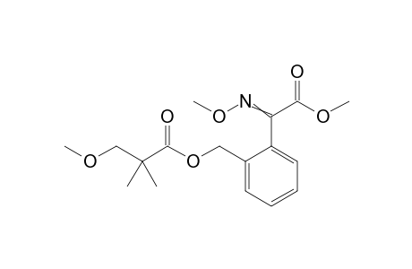 Benzeneacetic acid, 2-[(3-methoxy-2,2-dimethyl-1-oxopropoxy)methyl]-alpha-(methoxyimino)-, methyl ester