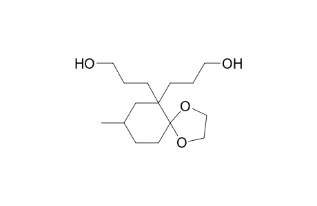 8-methyl-1,4-dioxaspiro[4,5]decane-6,6-dipropanol