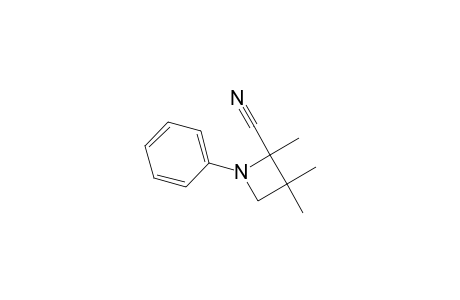 2,3,3-trimethyl-1-phenyl-2-azetidinecarbonitrile