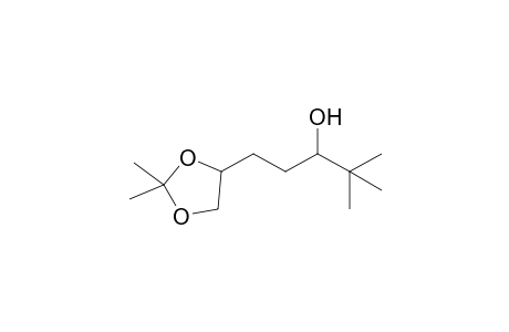 2,2-Dimethyl-4-(3-hydroxy-4,4-dimethylpentyl)-1,3-dioxolane