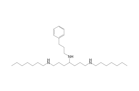 N(4)-(3'-Phenylpropyl)-N(1),N(7)-diheptylheptane-1,4,7-triamine