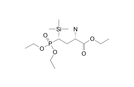 ETHYL-(2S,4S)-2-AMINO-4-(DIETHOXYPHOSPHORYL)-4-(TRIMETHYLSILYL)-BUTANOATE
