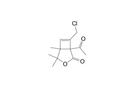 1-Acetyl-4,4,5-trimethyl-7-chloromethyl-3-oxabicyclo[3.2.0]hept-6-en-2-one