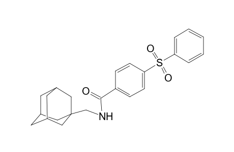 N-(1-adamantylmethyl)-4-(phenylsulfonyl)benzamide
