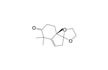 Spiro[1,3-dioxolane-2,1'-[1H]inden]-5'(4'H)-one, 2',6',7',7'a-tetrahydro-4',4',7'a-trimethyl-, (S)-
