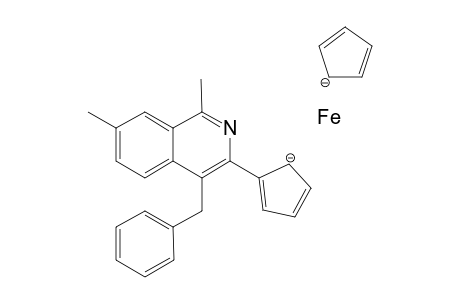 4-Benzyl-3-ferrocenyl-1,7-dimethylisoquinoline