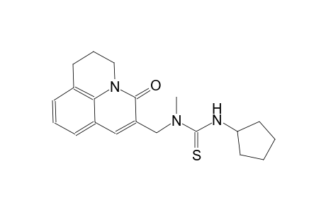 thiourea, N'-cyclopentyl-N-[(2,3-dihydro-5-oxo-1H,5H-benzo[ij]quinolizin-6-yl)methyl]-N-methyl-