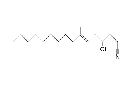 1-Cyano-3-hydroxy-2,6,10,14-tetramethyl-1,5,9,13-pentadecatetraene