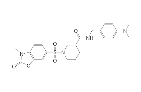 3-piperidinecarboxamide, 1-[(2,3-dihydro-3-methyl-2-oxo-6-benzoxazolyl)sulfonyl]-N-[[4-(dimethylamino)phenyl]methyl]-