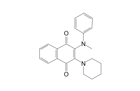 2-Methyl(phenyl)amino-3-piperidino-1,4-naphthoquinone