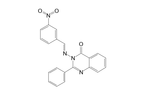 3-[[(3-NITROPHENYL)-METHYLENE]-AMINO]-2-PHENYLQUINAZOLIN-4(3H)-ONE