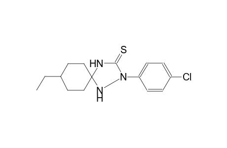 1,2,4-triazaspiro[4.5]decane-3-thione, 2-(4-chlorophenyl)-8-ethyl-