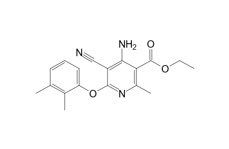 4-Amino-5-cyano-2-methyl-6-(2,3-dimethylphenoxy)-nicotinic acid ethyl ester