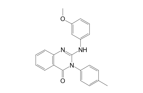 4(3H)-Quinazolinone, 2-[(3-methoxyphenyl)amino]-3-(4-methylphenyl)-