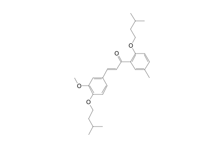 4,2'-bis(3-Methylbutyl)oxy-3-methoxy-5'-methylchalcone (isomer 1)