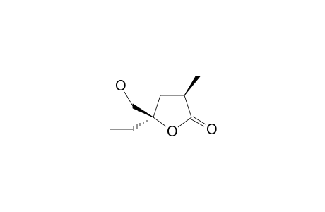 (3R,5R)-5-ethyl-3-methyl-5-methylol-tetrahydrofuran-2-one