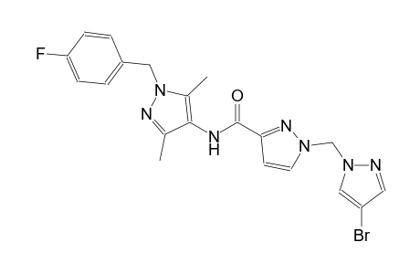 1-[(4-bromo-1H-pyrazol-1-yl)methyl]-N-[1-(4-fluorobenzyl)-3,5-dimethyl-1H-pyrazol-4-yl]-1H-pyrazole-3-carboxamide