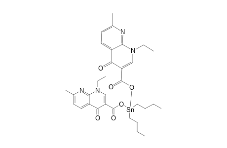 BIS-[1-ETHYL-1,4-DIHYDRO-7-METHYL-4-OXO-1,8-NAPHTHYRIDINE-3-CARBOXYLIC-ACID]-DIBUTYL-TIN-(IV)