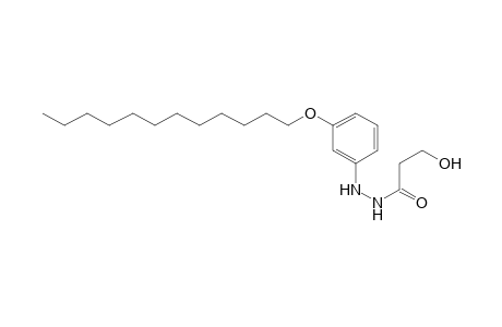 Propanoic acid, 3-hydroxy-, 2-[3-(dodecyloxy)phenyl]hydrazide