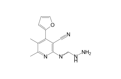 2-(hydrazinemethyleneamino)-4-(furan-2-yl)-5,6-dimethylpyridine-2-yl)-3-carbonitrile