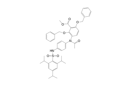 Benzoic acid, 3-[acetyl[4-[[[2,4,6-tris(1-methylethyl)phenyl]sulfonyl]amino]phenyl]amino]-2,6-bis(phenylmethoxy)-, methyl ester