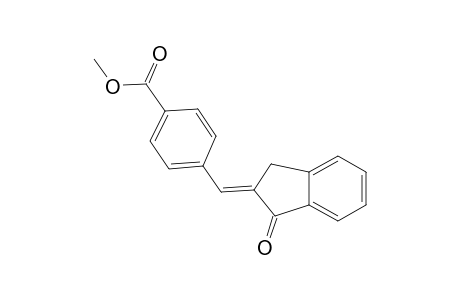 Benzoic acid, 4-[(1,3-dihydro-1-oxo-2H-inden-2-ylidene)methyl]-, methyl ester
