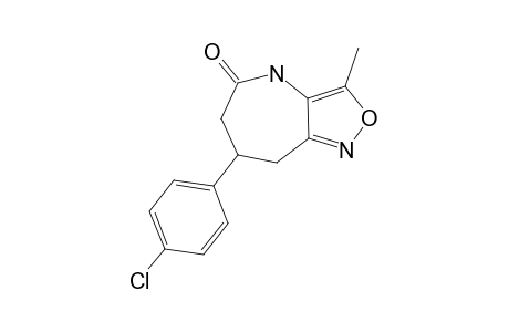 5,6,7,8-TETRAHYDRO-7-(4-CHLOROPHENYL)-3-METHYL-ISOXAZOLO-[4,5-B]-AZEPIN-5(4H)-ONE