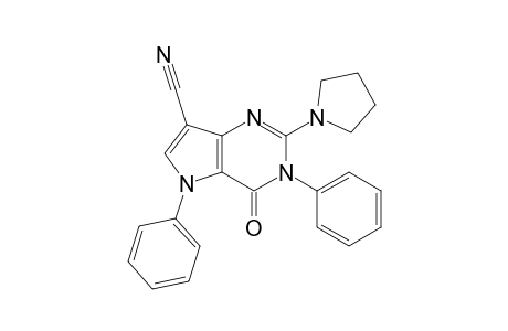 7-Cyano-3,5-diphenyl-2-(pyrrolidin-1-yl)-3H-pyrrolo[3,2-d]pyrimidine-4(5H)-one