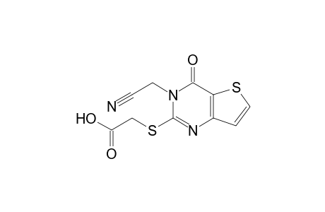 2-[3-(cyanomethyl)-4-oxidanylidene-thieno[3,2-d]pyrimidin-2-yl]sulfanylethanoic acid