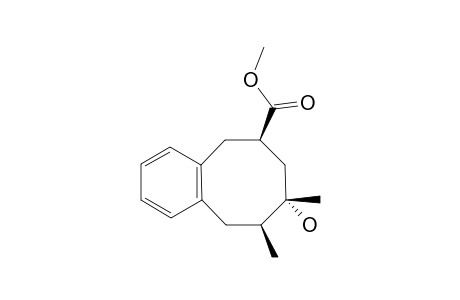 METHYL-(6RS,8SR,9SR)-8-HYDROXY-8,9-DIMETHYL-5,6,7,8,9,10-HEXAHYDRO-BENZO-[8]-ANNULENE-6-CARBOXYLATE