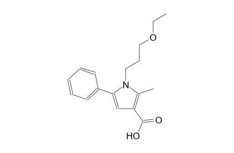 1H-pyrrole-3-carboxylic acid, 1-(3-ethoxypropyl)-2-methyl-5-phenyl-