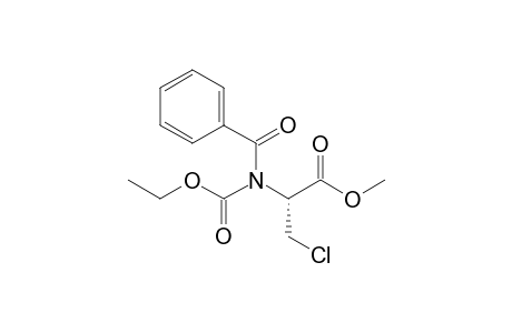 (R)-(-)-Methyl [2-(N-benzoyl-N-ethoxycarbonyl)amino-3-chloro]propanoate