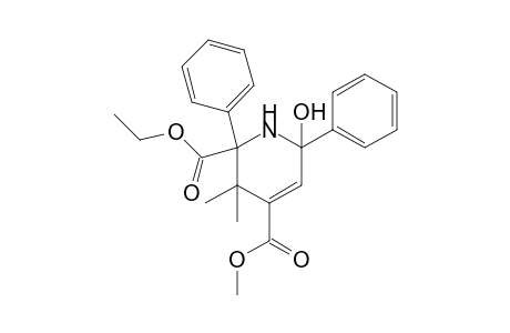 6-(ethoxycarbonyl-1,2,5,6-tetrahydro-2-hydroxy-4-(methoxycarbonyl)-5,5-dimethyl-1,6-diphenylpyridine