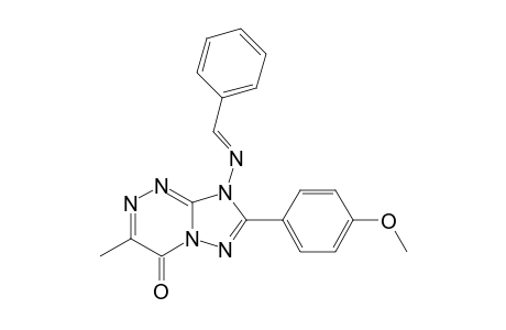 [1,2,4]Triazolo[5,1-c][1,2,4]triazin-4(8H)-one, 7-(4-methoxyphenyl)-3-methyl-8-[(phenylmethylene)amino]-