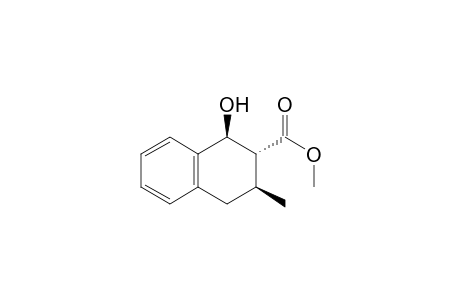 trans-1-Hydroxy-3-methyl-1.2,3,4-tetrahydronaphthalen-2-carboxylic acid methyl ester
