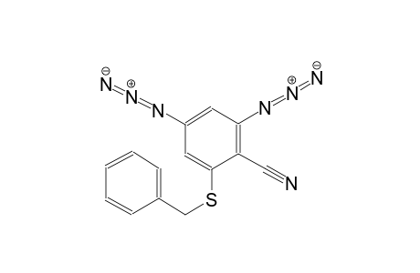 Benzonitrile, 2,4-diazido-6-benzylthio-