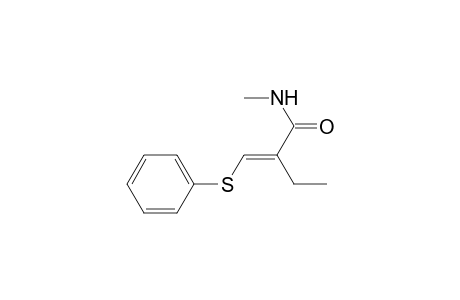 Butanamide, N-methyl-2-[(phenylthio)methylene]-, (E)-