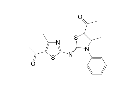 5-Acetyl-2-(5-acetyl-4-methylthiazol-2-ylimino)-4-methyl-3-phenyl-1,3-thiazole