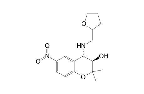 (3R,4S)-2,2-Dimethyl-6-nitro-4-((tetrahydrofuran-2-yl)methylamino)chroman-3-ol