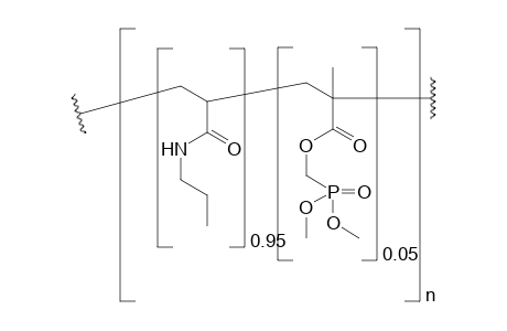 Copolymer (propylacrylamide-co-phosphonic ester methacrylate)